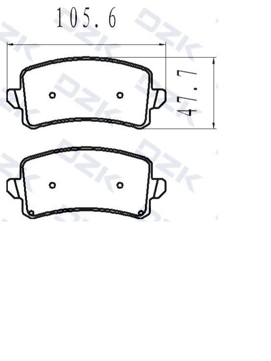 HAVAL Jolion 4wd/H6/H3. Задние КЕРАМИЧЕСКИЕ тормозные колодки DZK. 3502116XGW02A/3502735XGW01A/3502223XGW02A - Миниатюра 1